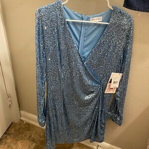 Blue party dress